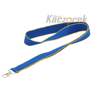 Smycz 065 - 20 mm - niebiesko-żółta
